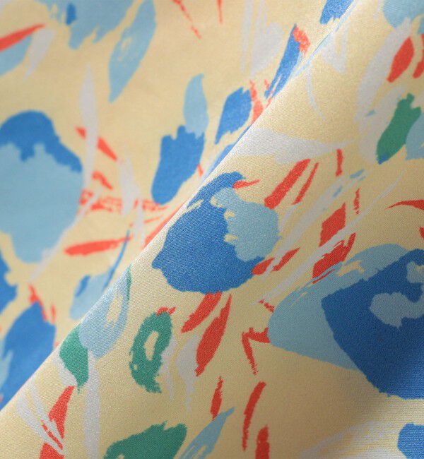 SHIPS for women「【SHIPS別注】A PUPIL:〈洗濯機可能〉ギャザー  スリーブ プリント ワンピース」|ワンピース|