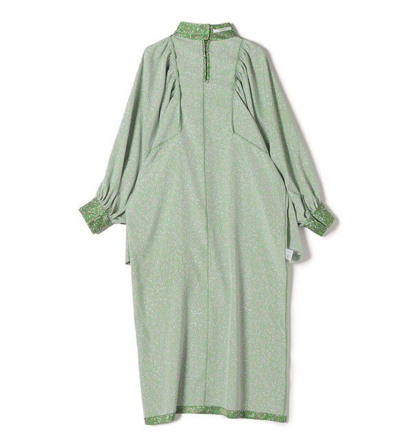 SHIPS for women「【SHIPS別注】A PUPIL:〈洗濯機可能〉ギャザー  スリーブ プリント ワンピース」|ワンピース|