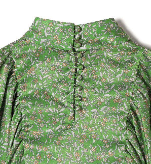 SHIPS for women「【SHIPS別注】A PUPIL:〈洗濯機可能〉ギャザー  スリーブ プリント ワンピース」|ワンピース|