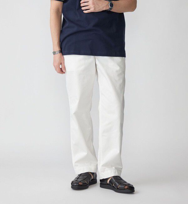 SHIPS「SHIPS STANDARD: GIZAコットン ツイル M-41 チノパンツ」|チノ|