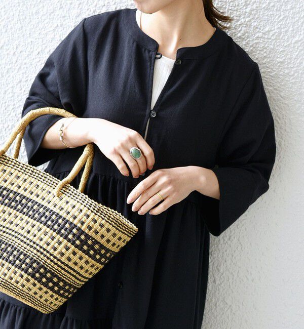 SHIPS any「SHIPS any:〈洗濯機可能〉リサイクル ブレンドリネン ティアード ワンピース 羽織り」|その他|