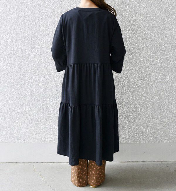 SHIPS any「SHIPS any:〈洗濯機可能〉リサイクル ブレンドリネン ティアード ワンピース 羽織り」|その他|