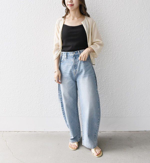 SHIPS any「bon_meur:〈洗濯機可能〉コクーン シルエット デニム パンツ」|デニム|