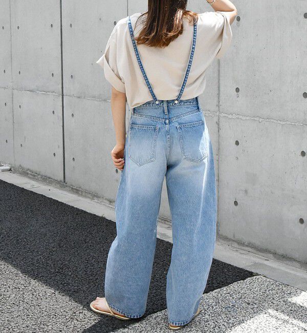 SHIPS any「bon_meur:〈洗濯機可能〉コクーン シルエット デニム パンツ」|デニム|