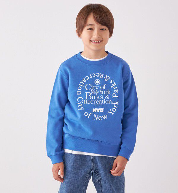 SHIPS any「GOOD ROCK SPEED: NYC PARKS クルーネック スウェット <KIDS>◇」|スウェット・ジャージ|ブルー