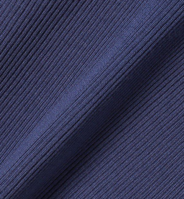 SHIPS for women「SHIPS Primary Navy Label:〈手洗い可能〉リブ クルーネック プルオーバー」|ニット・セーター|