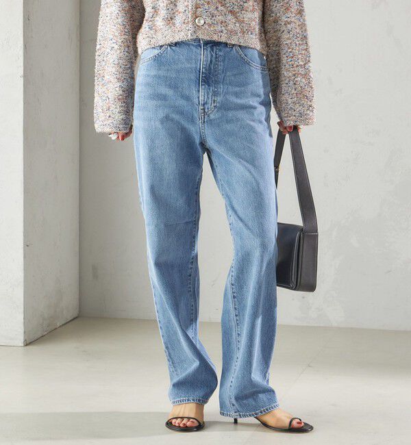 SHIPS for women「〈洗濯機可能〉ストレート フィット デニム パンツ」|デニム|