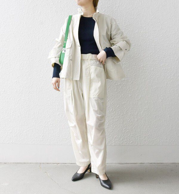 SHIPS any「SHIPS any:〈洗濯機可能〉エンボス ナイロン ワーク パンツ」|その他|