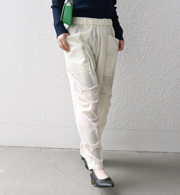 SHIPS any「SHIPS any:〈洗濯機可能〉エンボス ナイロン ワーク パンツ」|その他|