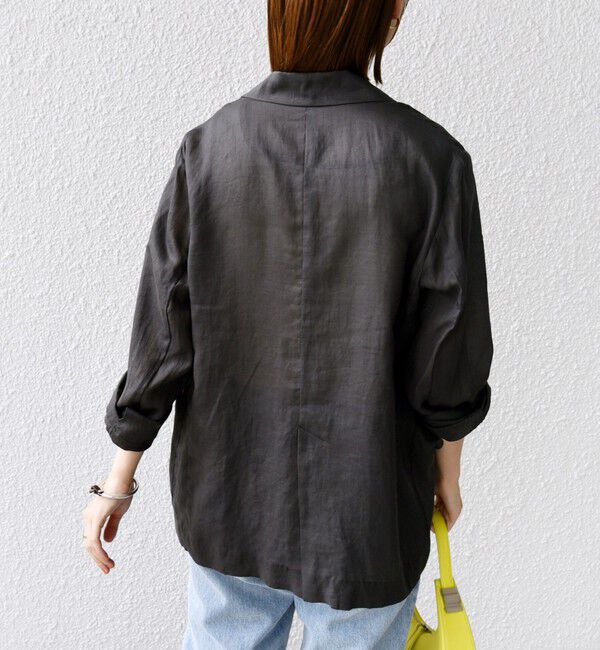 SHIPS for women「〈手洗い可能〉ラミー シアー ジャケット」|テーラードジャケット|