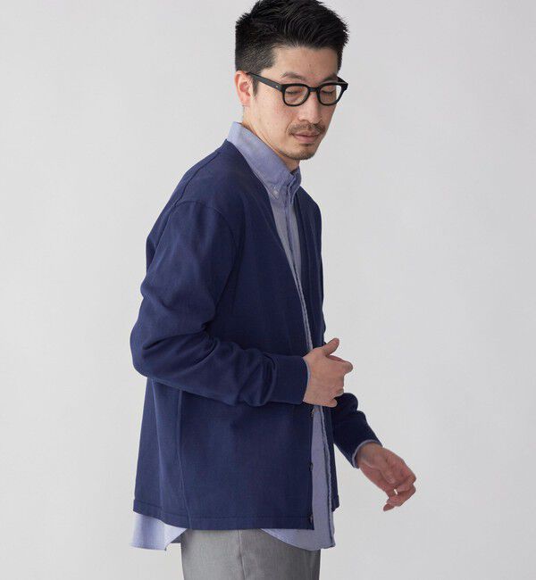 SHIPS「SHIPS: 〈手洗い可能〉14ゲージ TEXBRID(R) リネン カーディガン」|カーディガン|