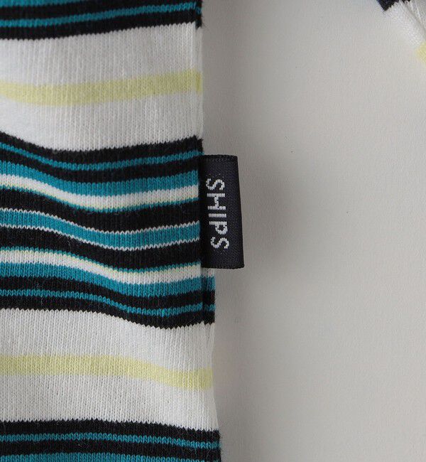 SHIPS KIDS「SHIPS KIDS:140～160cm / マルチ ボーダー 長袖 TEE」|Tシャツ・カットソー|