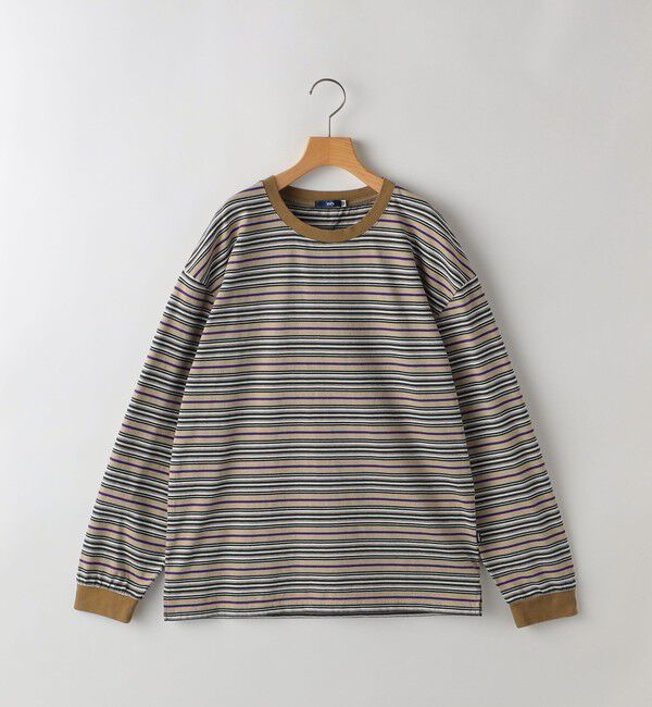 SHIPS KIDS「SHIPS KIDS:140～160cm / マルチ ボーダー 長袖 TEE」|Tシャツ・カットソー|