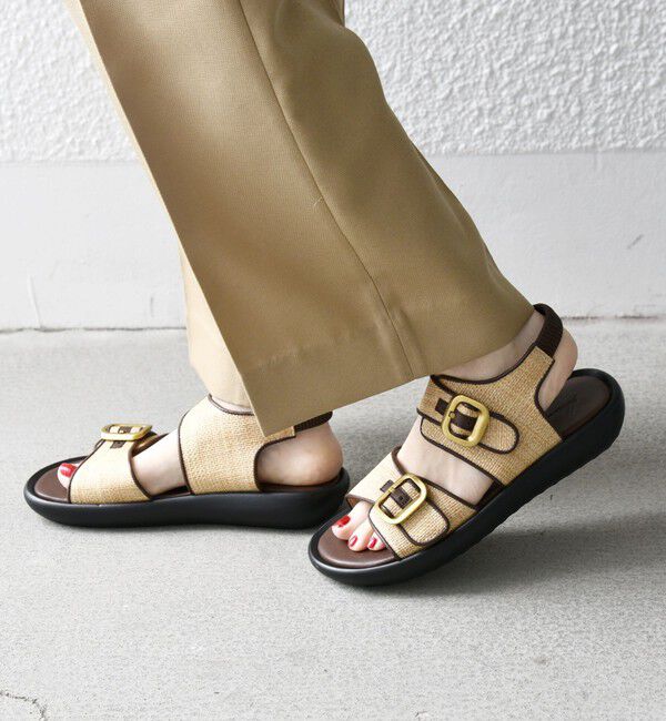 SHIPS any「【SHIPS any別注】eblouna: バックルベルト サンダル」|サンダル|