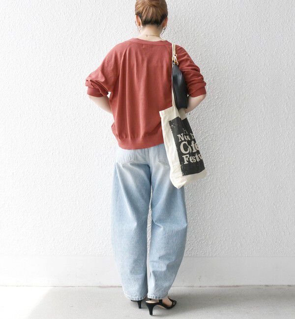 SHIPS any「SHIPS any:〈手洗い可能〉リネン ミックス Vネック ショート シアー カーディガン」|カーディガン|