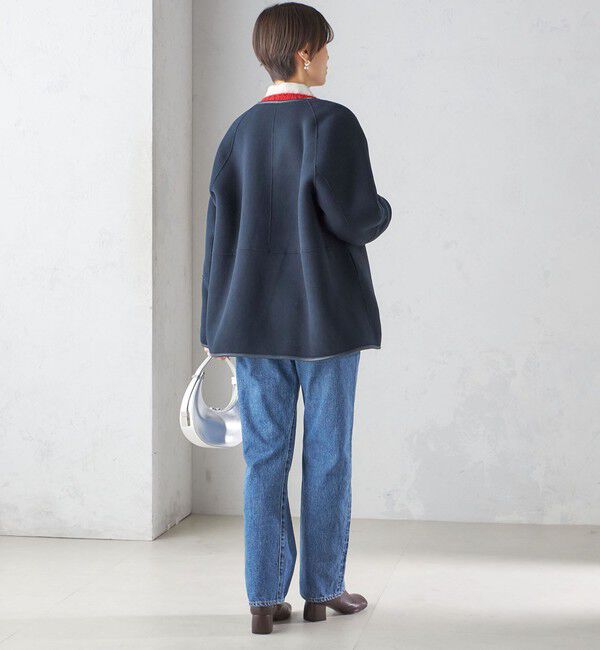 SHIPS for women「〈手洗い可能〉リバーシブル ボア &times; フリース ブルゾン」|ブルゾン・スタジャン|