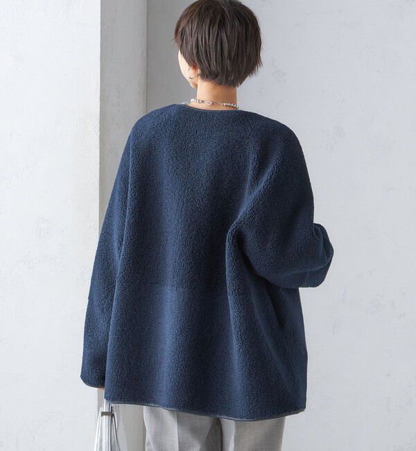 SHIPS for women「〈手洗い可能〉リバーシブル ボア &times; フリース ブルゾン」|ブルゾン・スタジャン|