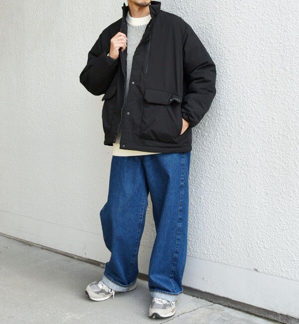 SHIPS any「SHIPS any:〈撥水・防風等〉多機能 中綿 2トーン スタンド ブルゾン◇」|ブルゾン・スタジャン|