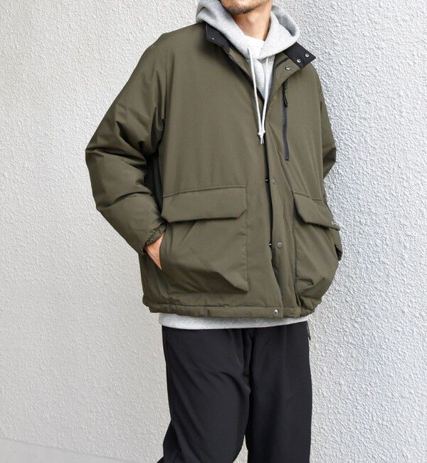 SHIPS any「SHIPS any:〈撥水・防風等〉多機能 中綿 2トーン スタンド ブルゾン◇」|ブルゾン・スタジャン|