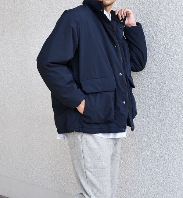 SHIPS any「SHIPS any:〈撥水・防風等〉多機能 中綿 2トーン スタンド ブルゾン◇」|ブルゾン・スタジャン|