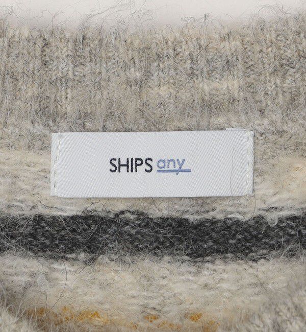 SHIPS any「SHIPS any :〈手洗い可能〉フェアアイル シャギー クルーネック ニット◇」|ニット・セーター|