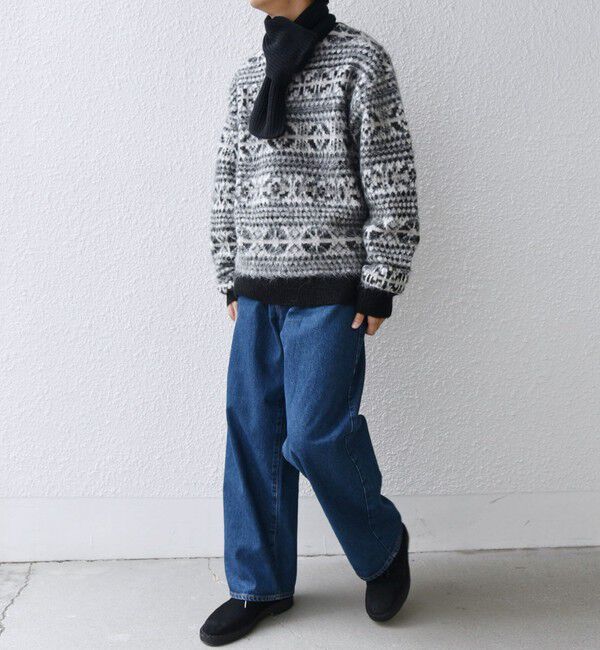 SHIPS any「SHIPS any :〈手洗い可能〉フェアアイル シャギー クルーネック ニット◇」|ニット・セーター|