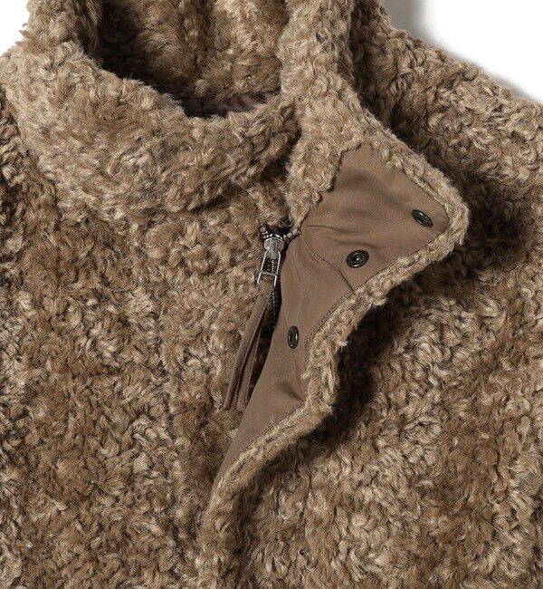 SHIPS Colors 「SHIPS Colors: カーリー ボア スタンドカラー ベスト」|ベスト・ジレ|