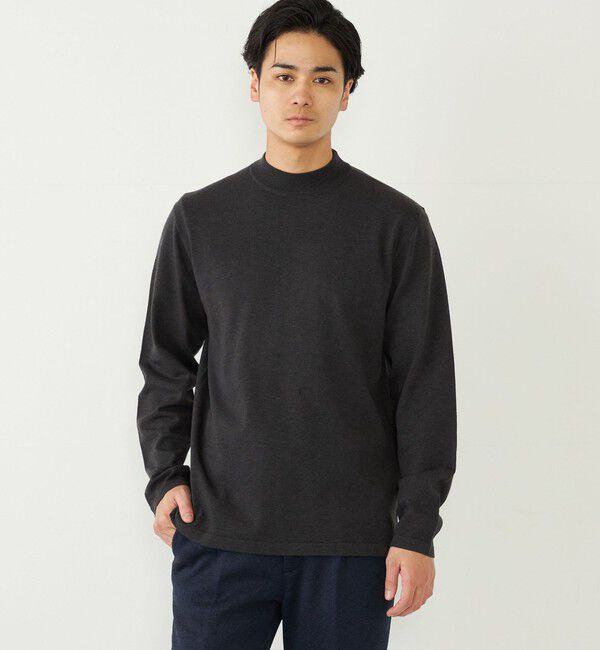 SHIPS Colors 「SHIPS Colors:〈吸湿発熱・手洗い可能〉Solist(R) Heat モックネック ニット」|ニット・セーター|