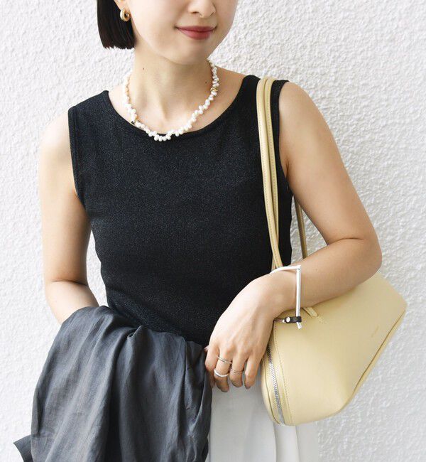SHIPS for women「〈洗濯機可能〉2WAY ラメ タンクトップ」|タンクトップ|