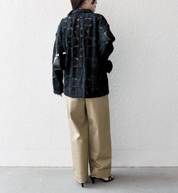 SHIPS any「SHIPS any:〈手洗い可能〉パッチワーク レース ジャケット シャツ」|その他|