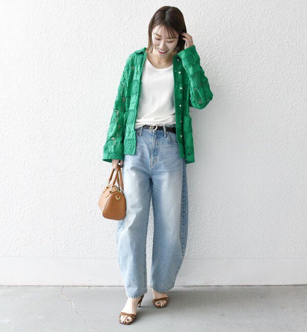 SHIPS any「SHIPS any:〈手洗い可能〉パッチワーク レース ジャケット シャツ」|その他|