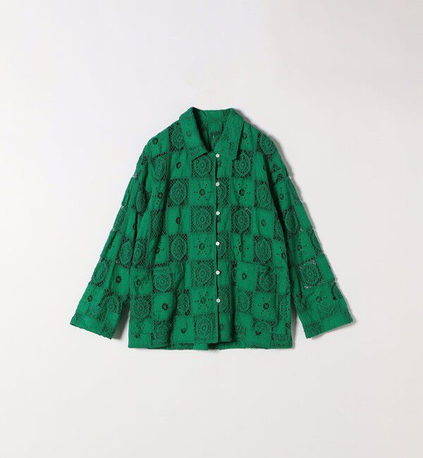 SHIPS any「SHIPS any:〈手洗い可能〉パッチワーク レース ジャケット シャツ」|その他|