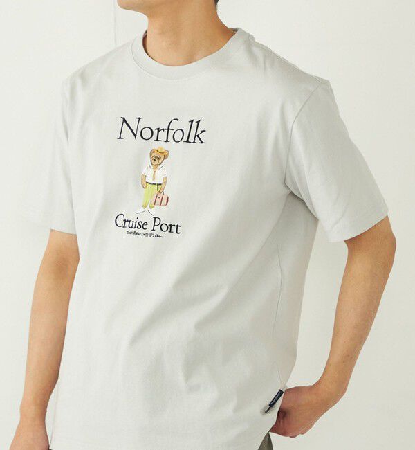 SHIPS Colors 「SHIPS Colors: TeddyBear(R) プリント & ステッチ Tシャツ◇」|Tシャツ・カットソー|ライトグレー