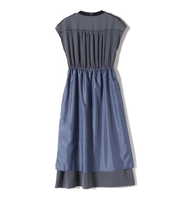 SHIPS Colors 「SHIPS Colors:〈手洗い可能〉配色 ギャザー フレンチスリーブ ワンピース◇」|ワンピース|