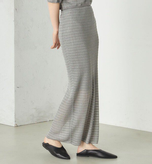 SHIPS for women「《予約》Wai＋:ジャカード シアー スカート」|スカート|