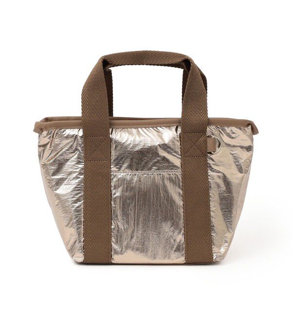 SHIPS any「SHIPS any: メタリック 保温冷ポーチ付き トート」|トートバッグ|ゴールド