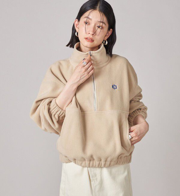 SHIPS for women「SHIPS NINE CASE:〈手洗い可能〉フリース ハーフ ジップ プルオーバー」|その他|