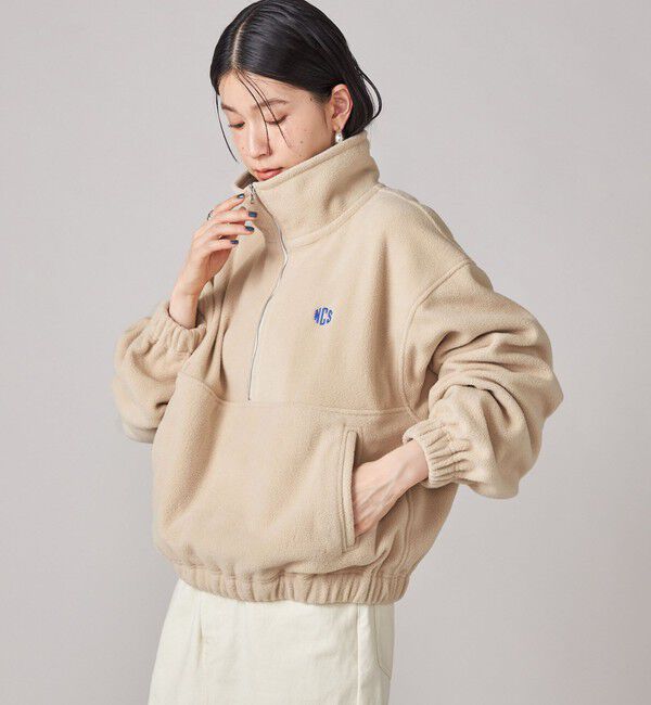 SHIPS for women「SHIPS NINE CASE:〈手洗い可能〉フリース ハーフ ジップ プルオーバー」|その他|