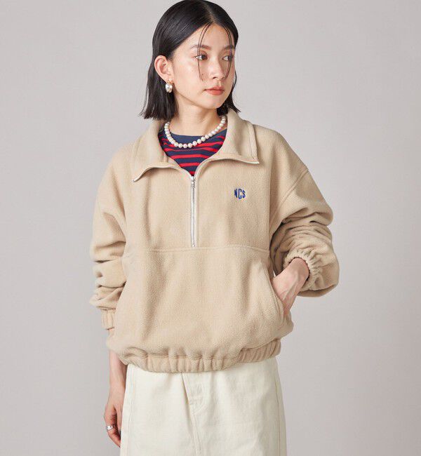 SHIPS for women「SHIPS NINE CASE:〈手洗い可能〉フリース ハーフ ジップ プルオーバー」|その他|