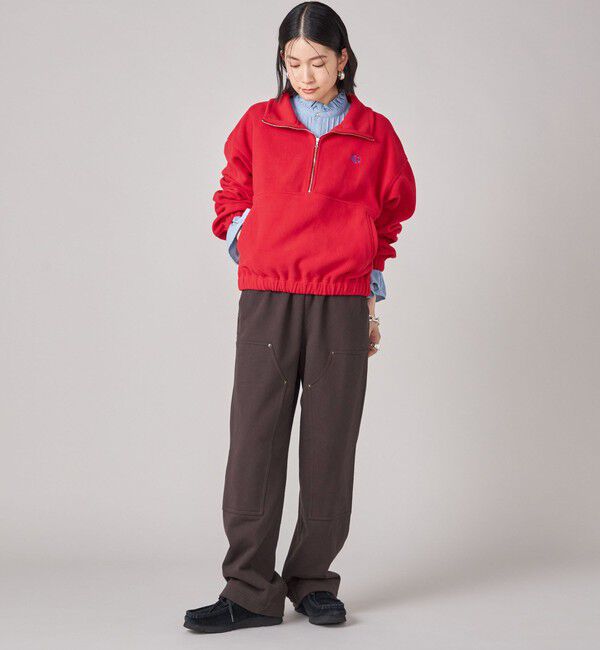 SHIPS for women「SHIPS NINE CASE:〈手洗い可能〉フリース ハーフ ジップ プルオーバー」|その他|