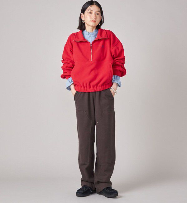 SHIPS for women「SHIPS NINE CASE:〈手洗い可能〉フリース ハーフ ジップ プルオーバー」|その他|