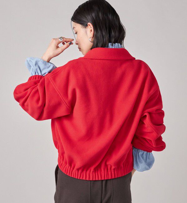 SHIPS for women「SHIPS NINE CASE:〈手洗い可能〉フリース ハーフ ジップ プルオーバー」|その他|