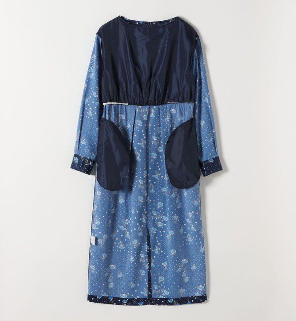 quaranciel「《予約》quaranciel: ドット フラワー プリント Iライン ギャザー ワンピース」|ワンピース|