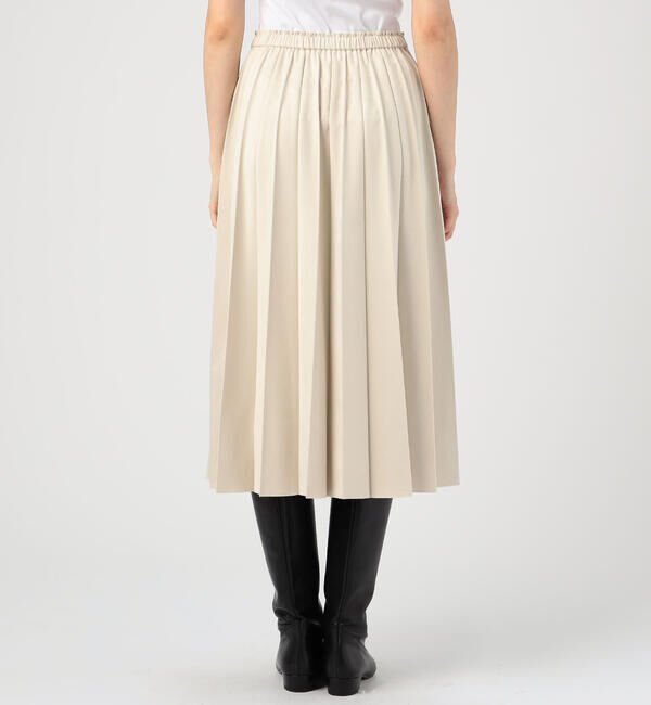 Ballsey「ライトスエード プリーツミディスカート」|スカート|