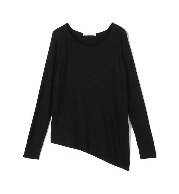 GALERIE VIE「ソフトレーヨン アシンメトリープルオーバー」|ニット・セーター|19 ブラック