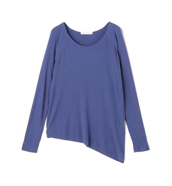 GALERIE VIE「ソフトレーヨン アシンメトリープルオーバー」|ニット・セーター|65 ブルー