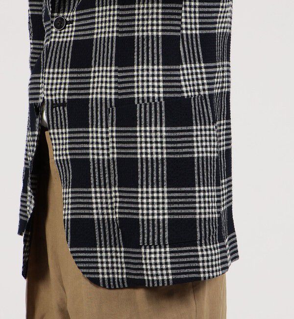 TOMORROWLAND MENS「ウールサッカー シングルブレステッド2Bジャケット Angelico」|テーラードジャケット|