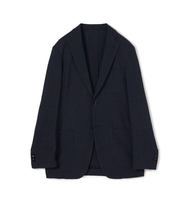 TOMORROWLAND MENS「ウールサッカー シングルブレステッド2Bジャケット Angelico」|テーラードジャケット|68 ネイビー系