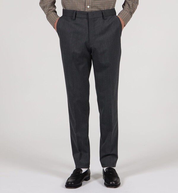 TOMORROWLAND MENS「ウールポリエステルギャバジン スリムスラックス」|スラックス|