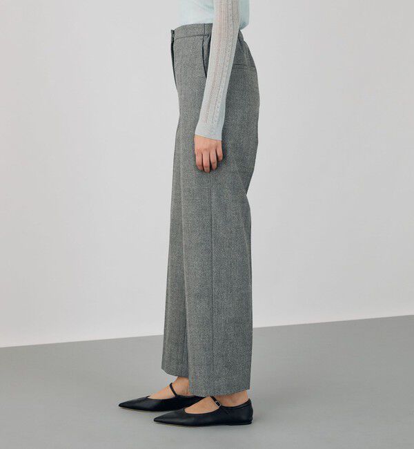 DES PRES「フランネルウールストレッチ セミワイドパンツ」|スラックス|